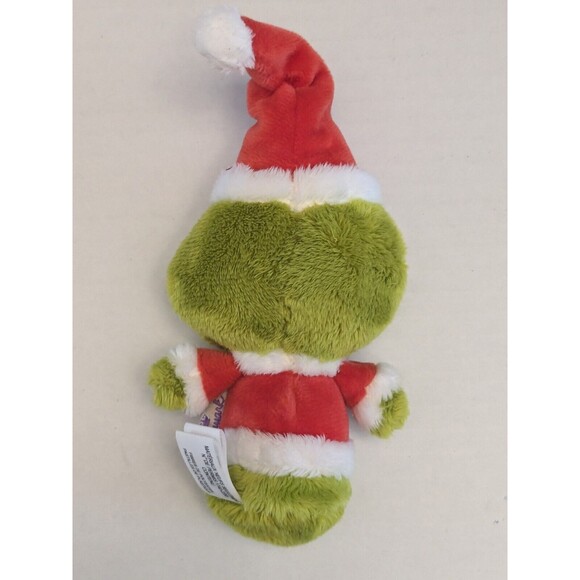 Grinch Hallmark Itty Bittys Dr Seuss Santa 2017 Green Santa Christmas Plush - Picture 2 of 3